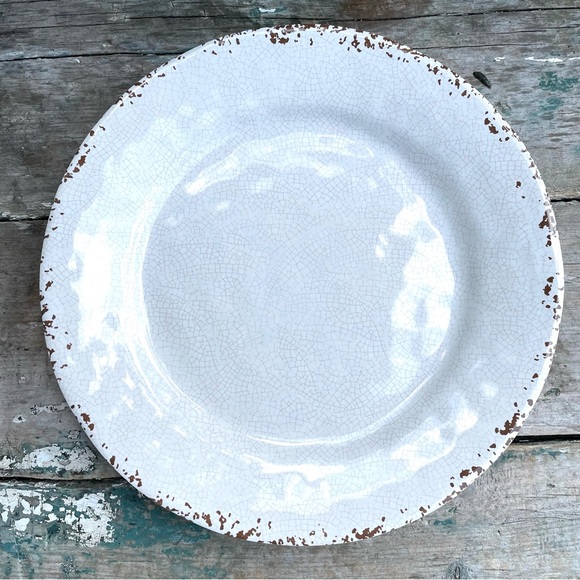 Tommy Bahama Dining Tommy Bahama Natural White Melamine Dinner Plate Set Of Four Nwt Poshmark